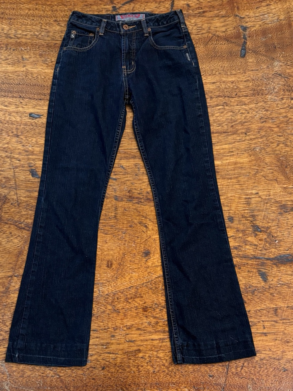 Silver Jeans Co Suki Mid Rise Curvy Bootcut Jeans Dark Indigo Size 27/32 Hemmed